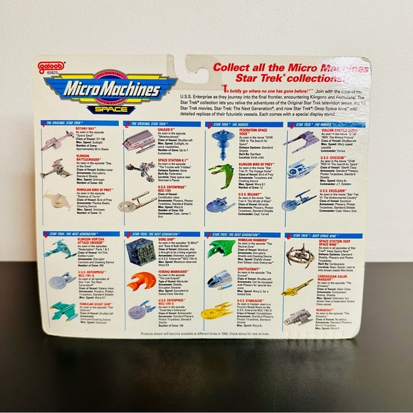 Micro Machines Star Trek The Next Generation STARGAZER WARBIRD SHUTTLECRAFT New! - Picture 4 of 7